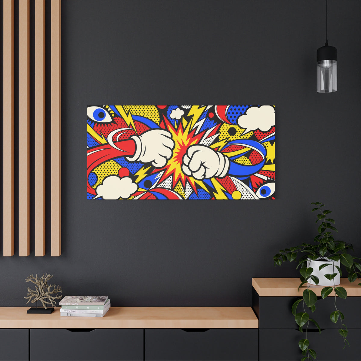 Wall art | Comic Impact: Bold Comic Pop Art Print