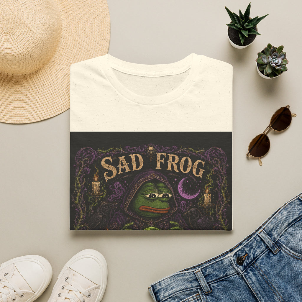 Sad Frog Séance T-Shirt — Moody Witchy Frog Graphic Tee