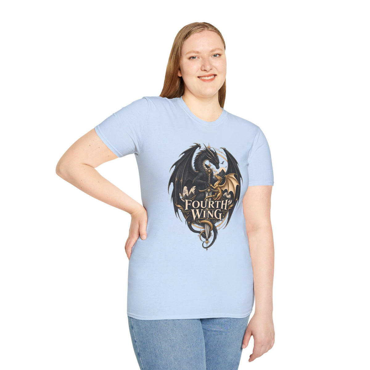Fourth Wing | Book Inspired Dragon Logo | Fantasy Book T-Shirt