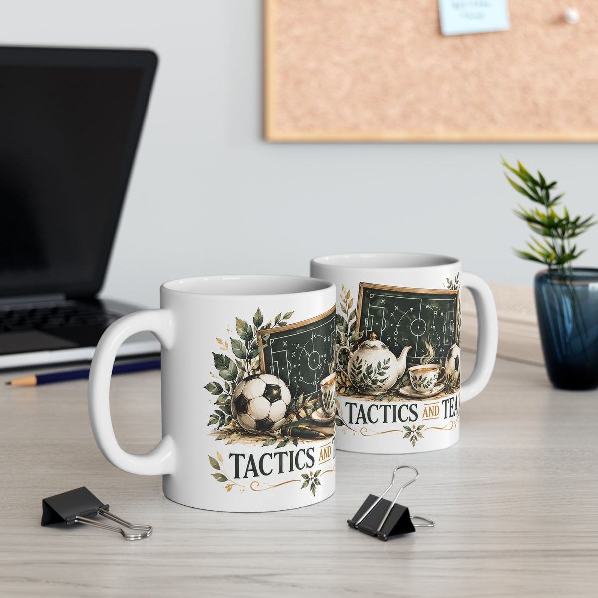 Tactics and Tea | Football Coach Tea Cup Gift (11oz)
