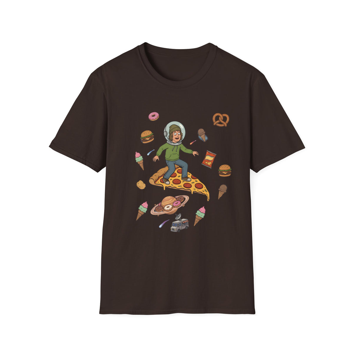 Pizza Ride - T-Shirt, Stoner / Weed Culture Stoner Design