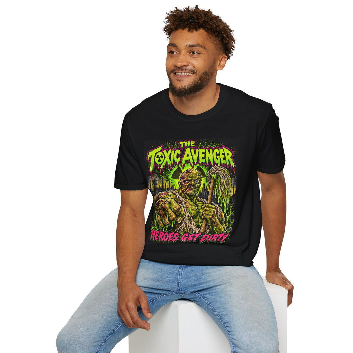 T-Shirt — The Toxic Avenger Graphic Tee (“Heroes Get Dirty”)