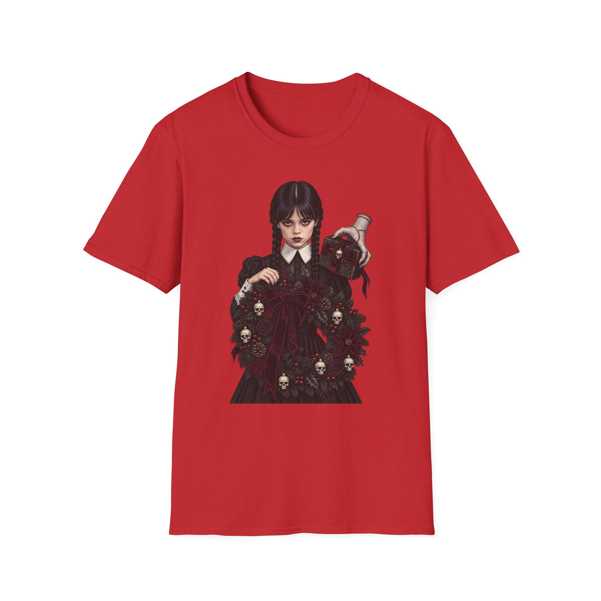 Wednesday Addams | Gothic Chrismtas Portrait T-Shirt