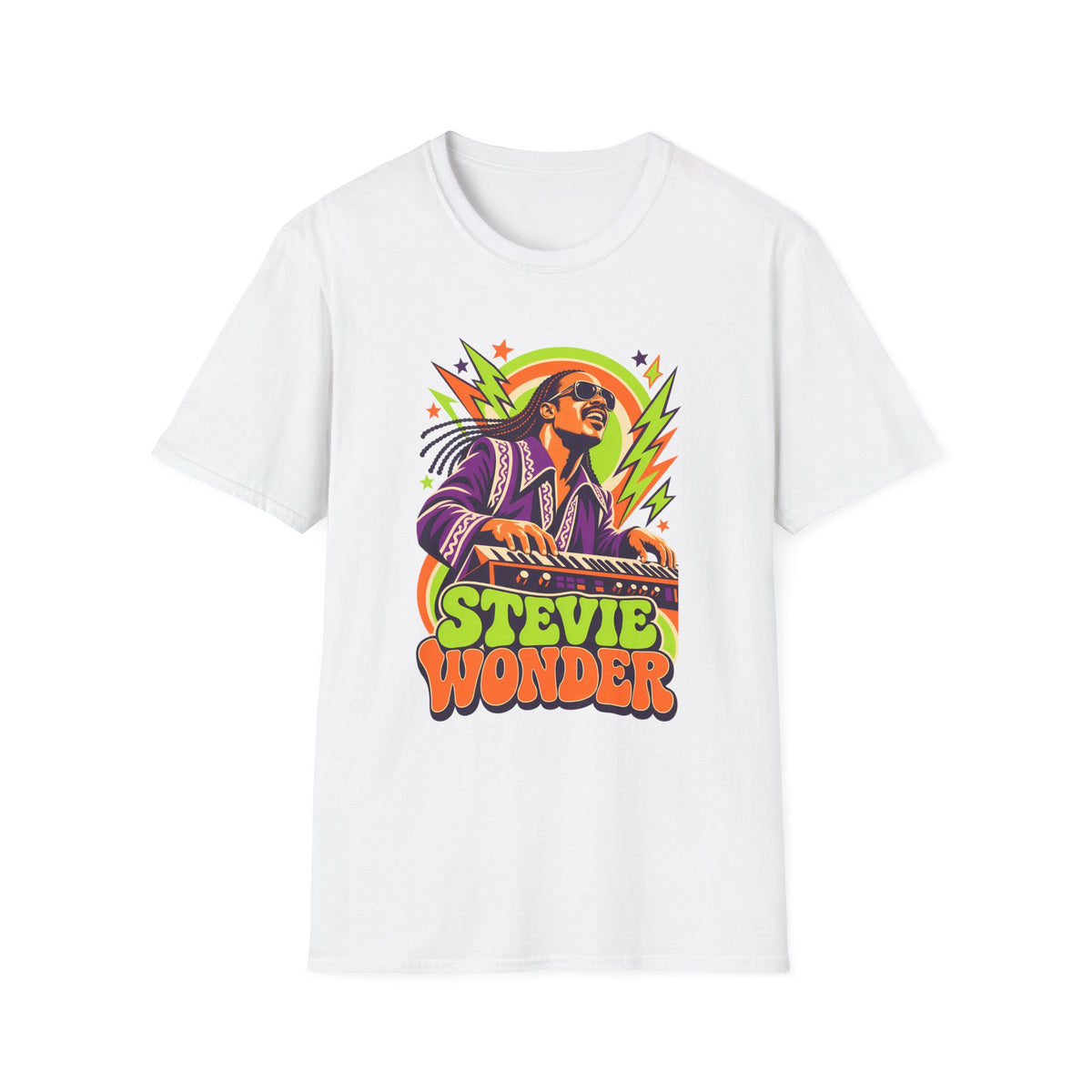 Retro Music Legend Stevie Wonder Graphic Tee