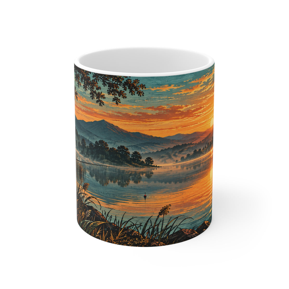 Golden Hour | Fishing Hobby Coffee Mug Gift (11oz)