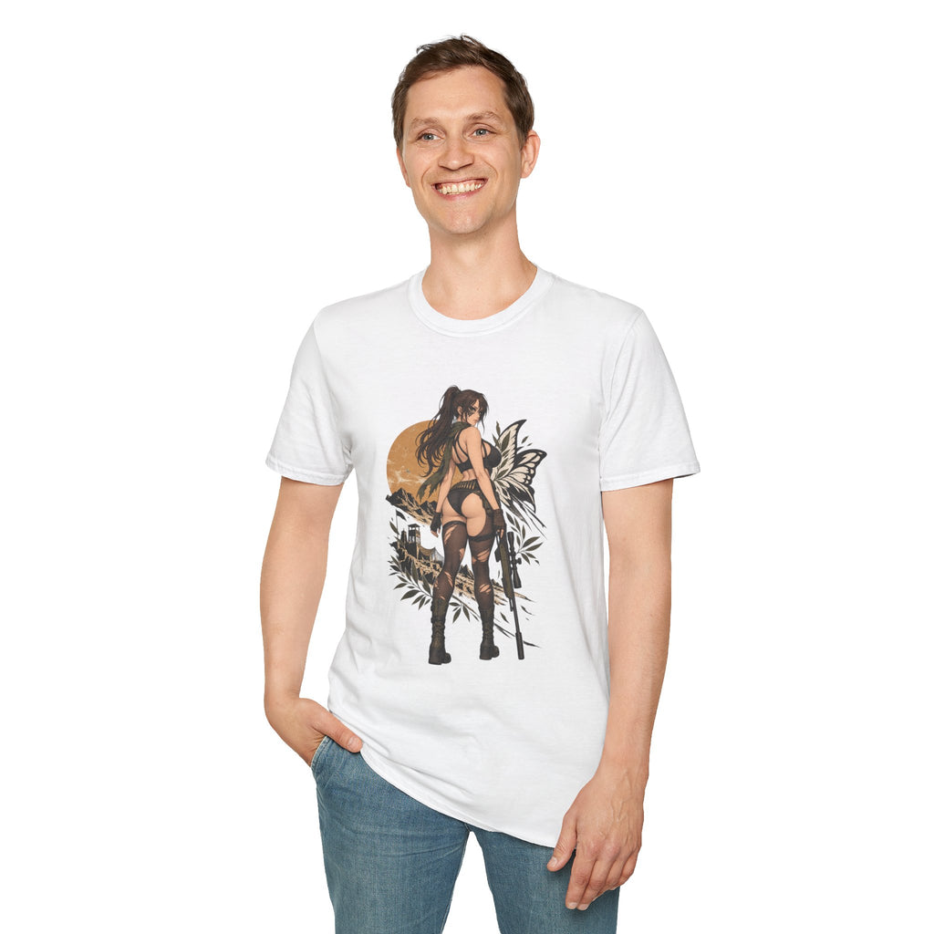 Metal Gear | Quiet | Sexy Pin Up Fantasy Sniper Girl T-Shirt