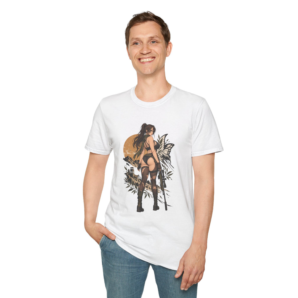 Metal Gear | Quiet | Sexy Pin Up Fantasy Sniper Girl T-Shirt