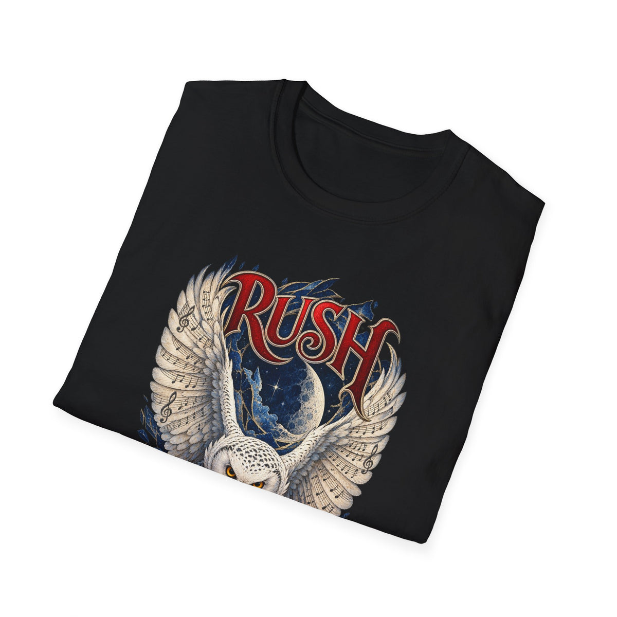 Rush | Fly by Night | Prog Rock | Owl Band Graphic T-Shirt
