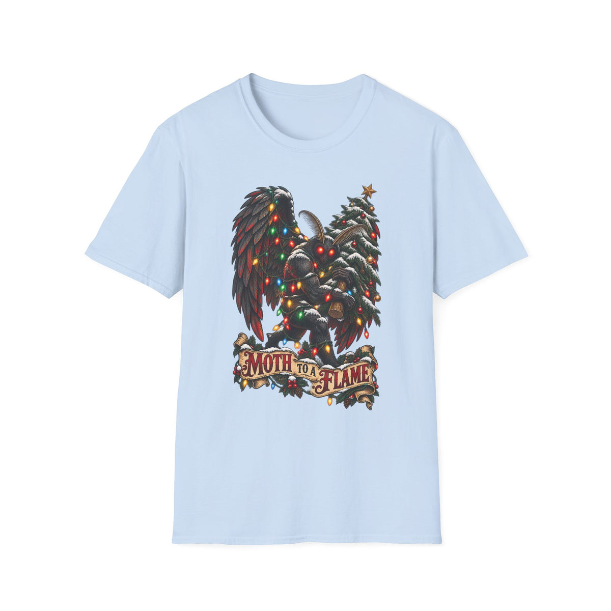 Moth to a Flame | Mothman | Christmas T Shirt