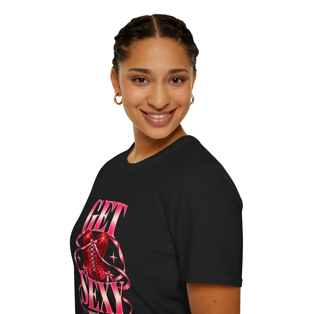 Get Sexy | Sugababes | Corset Retro Pink Y2K Vibe Graphic T Shirt