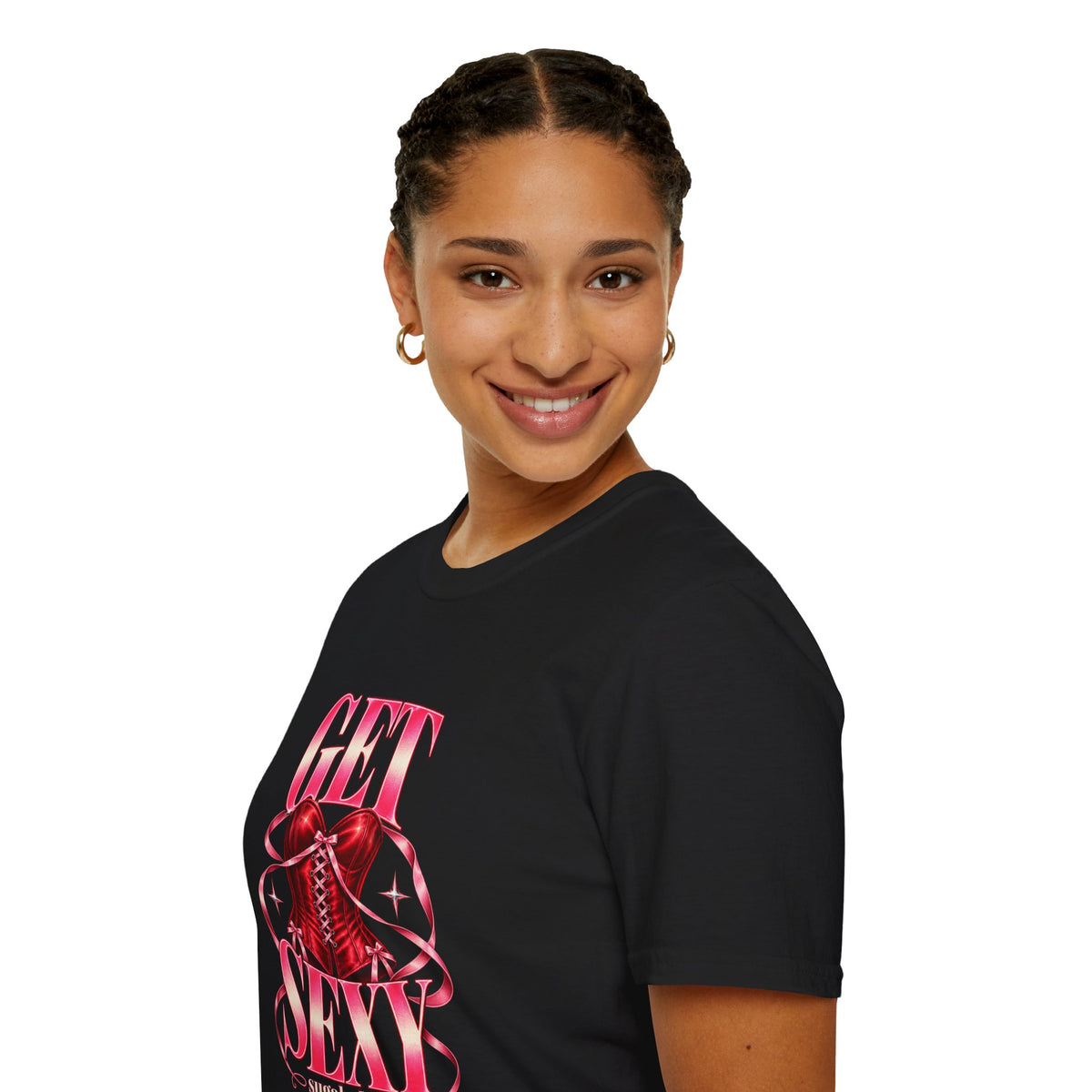 Get Sexy | Sugababes | Corset Retro Pink Y2K Vibe Graphic T Shirt