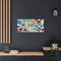 Wall Art | Retro Computer | Cute Robots & Rainbow CRT Print