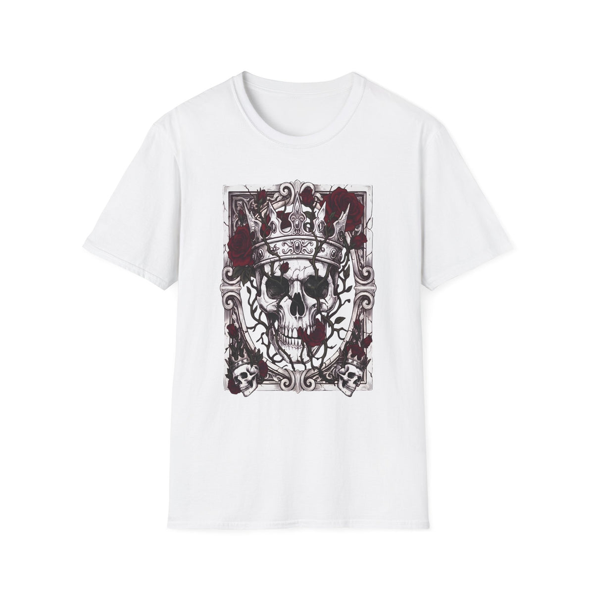 The Briar King - T-Shirt, Gothic / Dark Fantasy Skulls & Roses Design