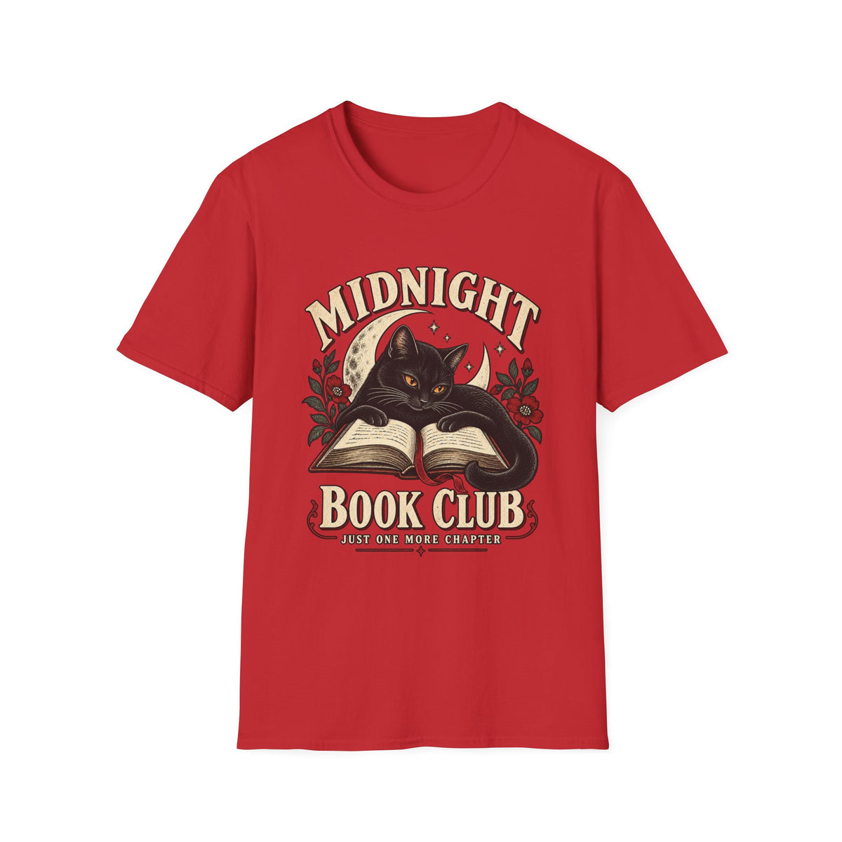 Midnight Book Club | Cute Cat Book Lover Gift T Shirt
