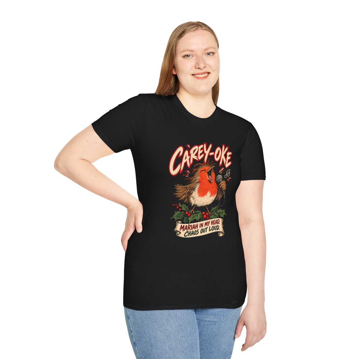 Robin 'Carey-oke' T-Shirt | Mariah in My Head Funny Holiday Tee