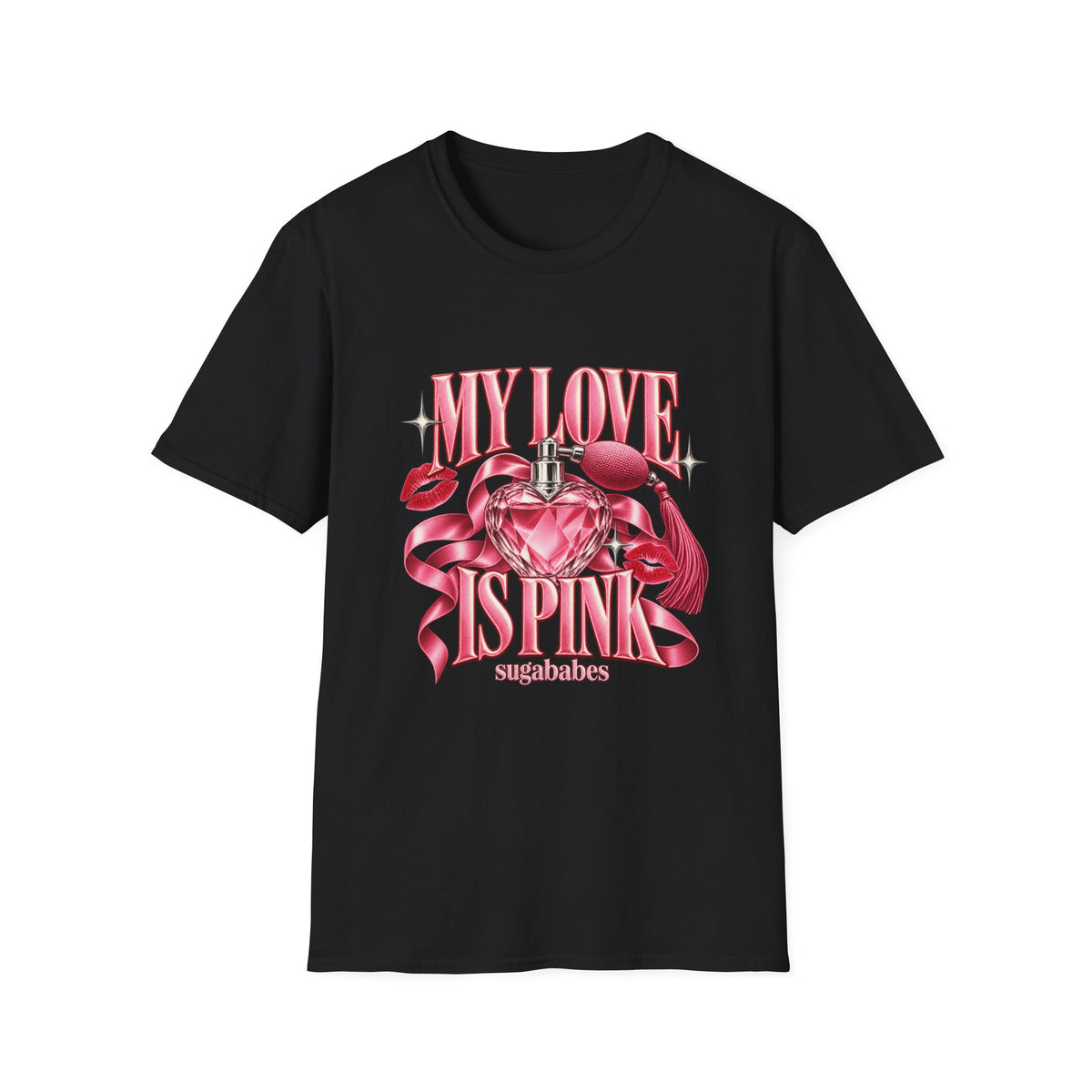 My Love Is Pink | Sugababes | Pink Heart Perfume Graphic T-Shirt