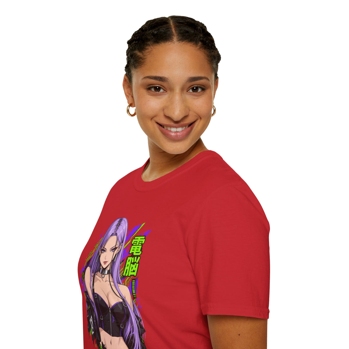 Violet | Anime Cyber Sexy Pin Up Girl T-Shirt