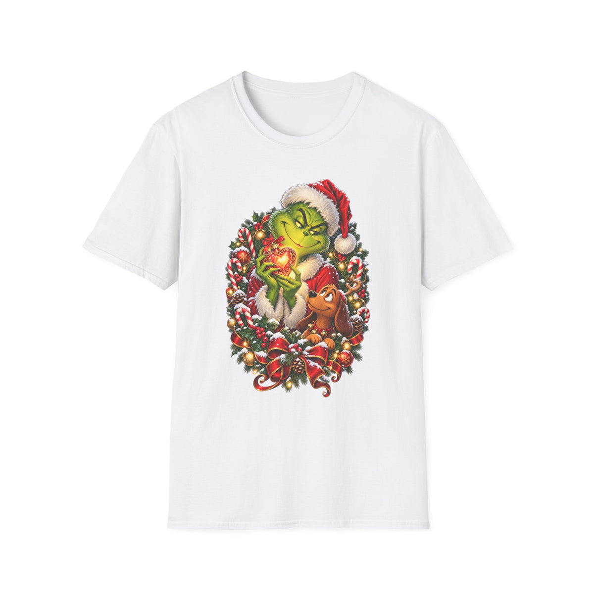 Grinch Heart | Christmas Holiday Grinch T-Shirt