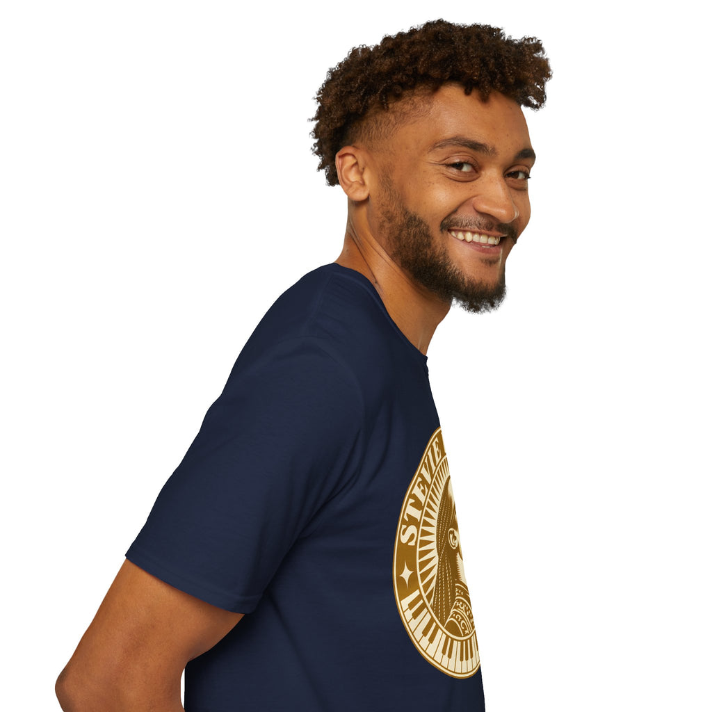 Stevie Wonder Graphic T-Shirt - Vintage Gold Portrait Tee