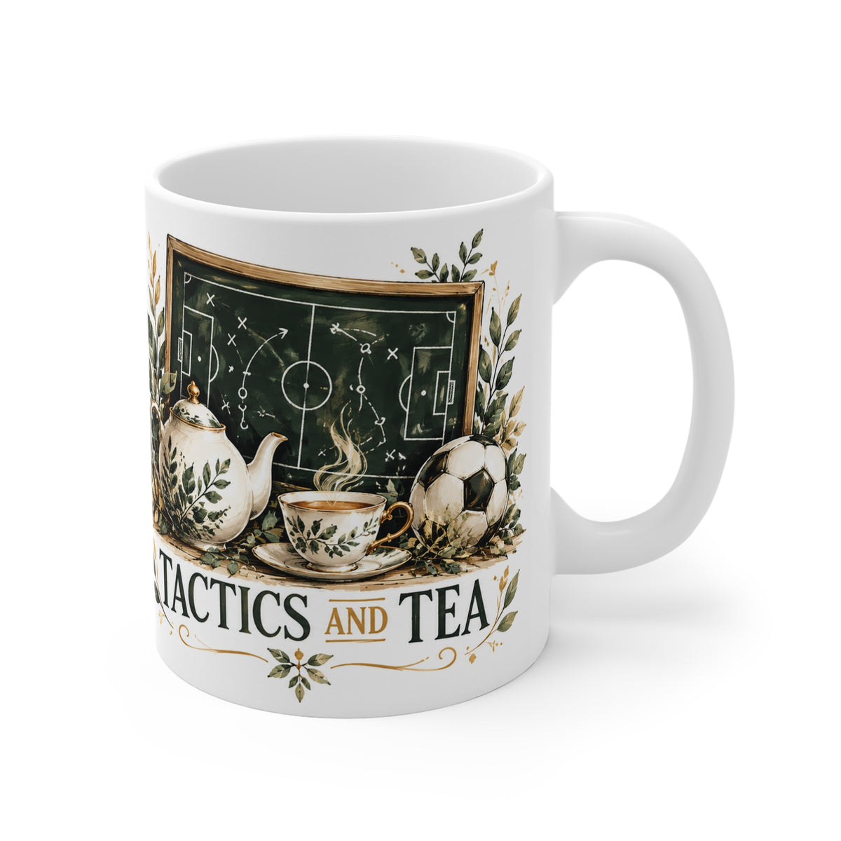Tactics and Tea | Football Coach Tea Cup Gift (11oz)