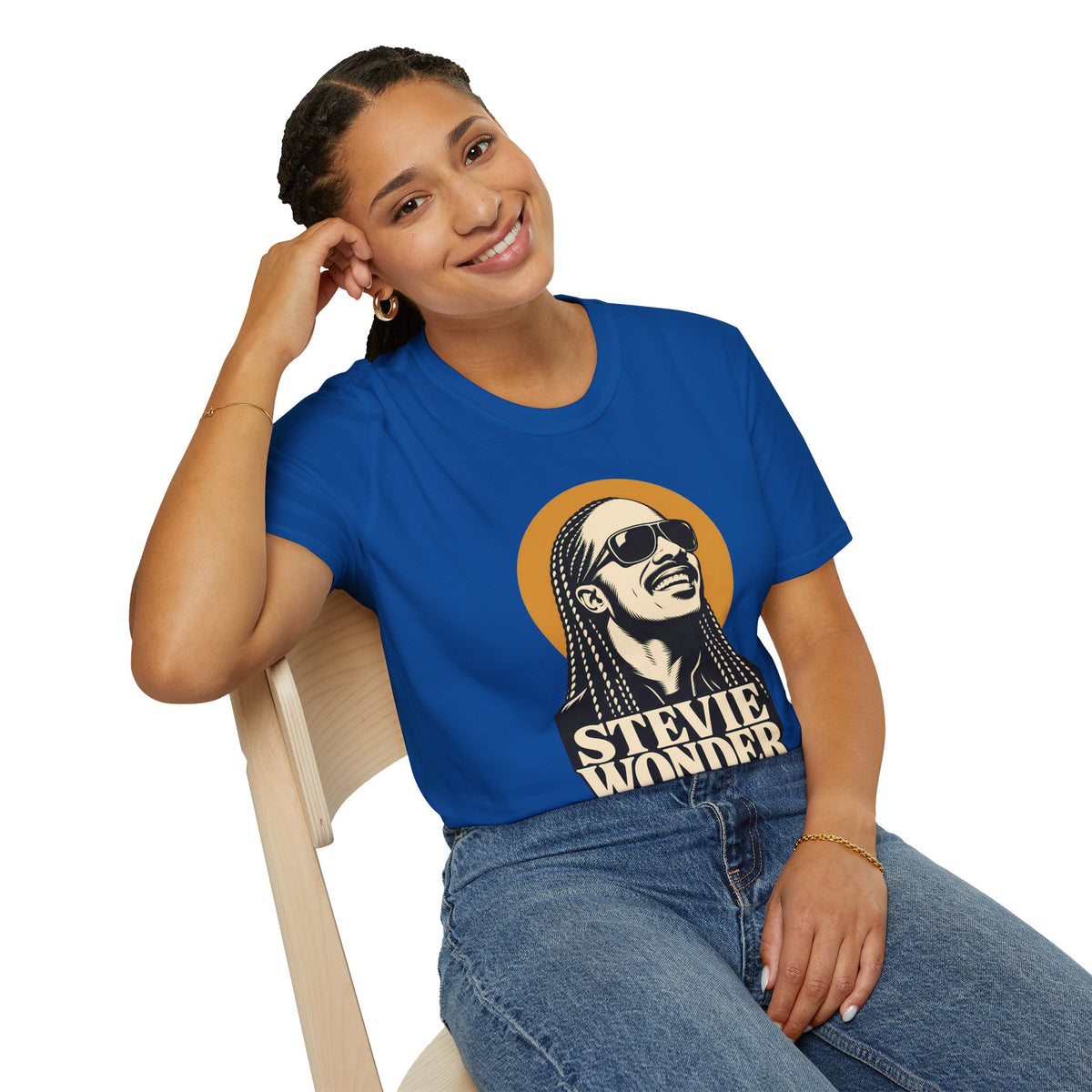 Stevie Wonder Graphic T-Shirt - Retro Soul Music Tee