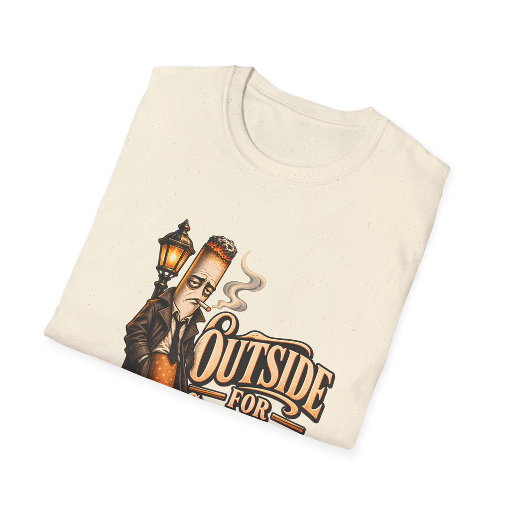 Outside for Character Development | Humorous Vintage Cigarette Graphic