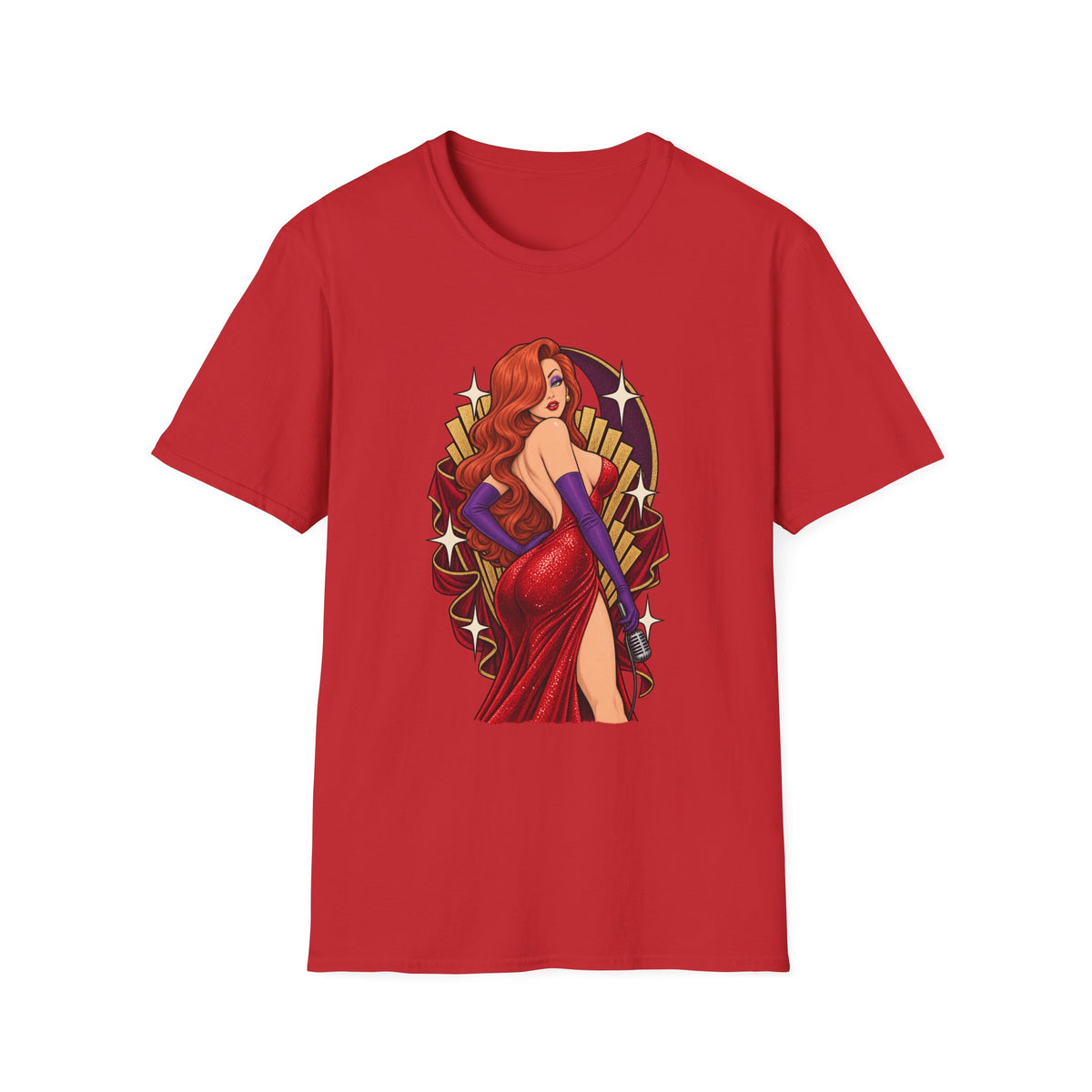 Jessica Rabbit | Looney Tunes Pin Up Style Singer T Shirt