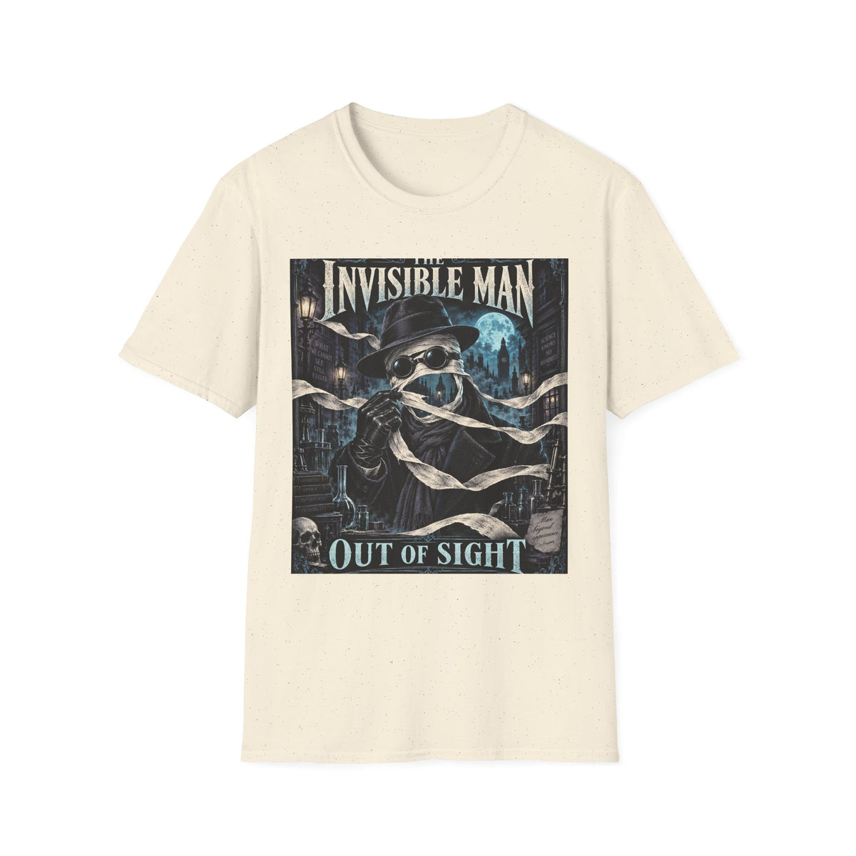 Invisible Man Graphic T-Shirt — Vintage Horror Novel Design