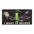 I Want to Believe UFO | Alien Abduction Gaming/Work Desk Pad