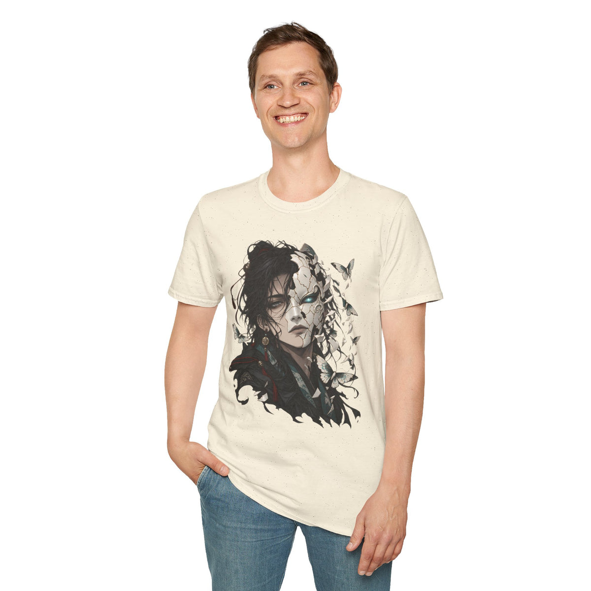 Mask Unfurls | Japanese Anime Style Mask Graphic Shirt