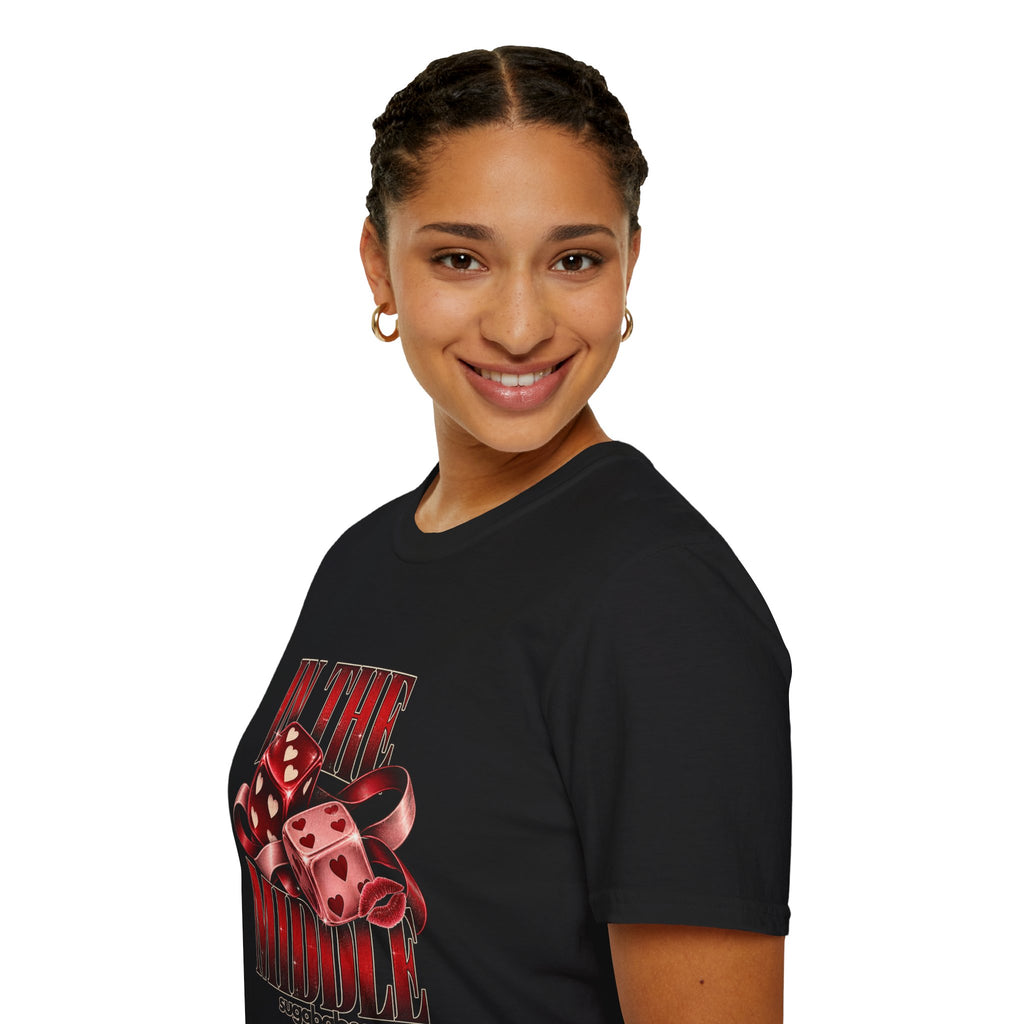 In The Middle | Sugababes | Retro Red Dice Graphic T Shirt