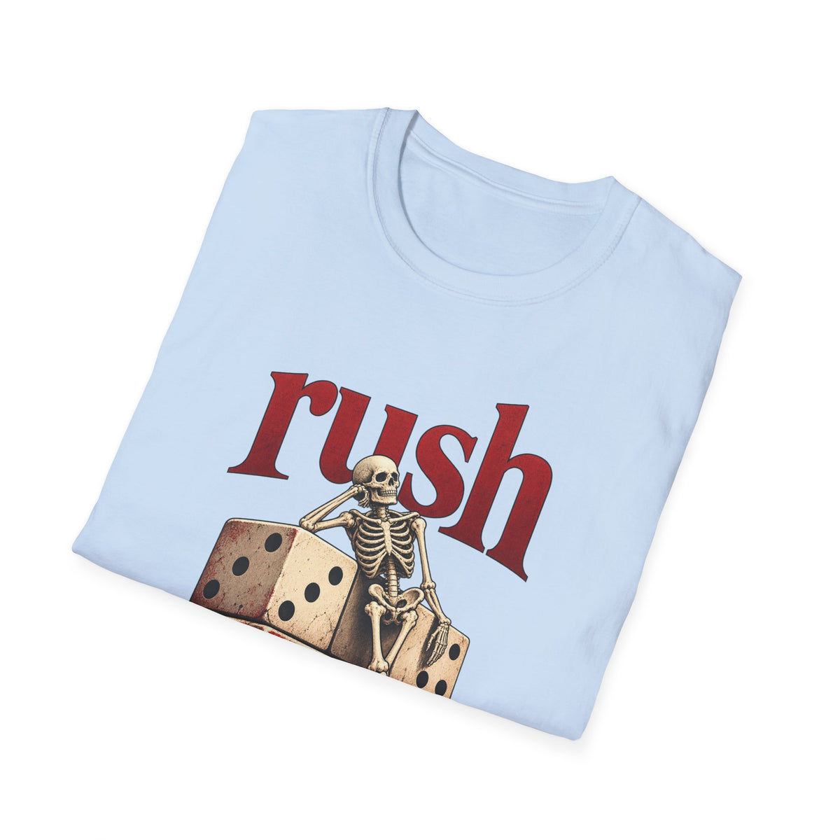 Rush | Roll the Bones | Dice Skeleton Prog Band T-Shirt