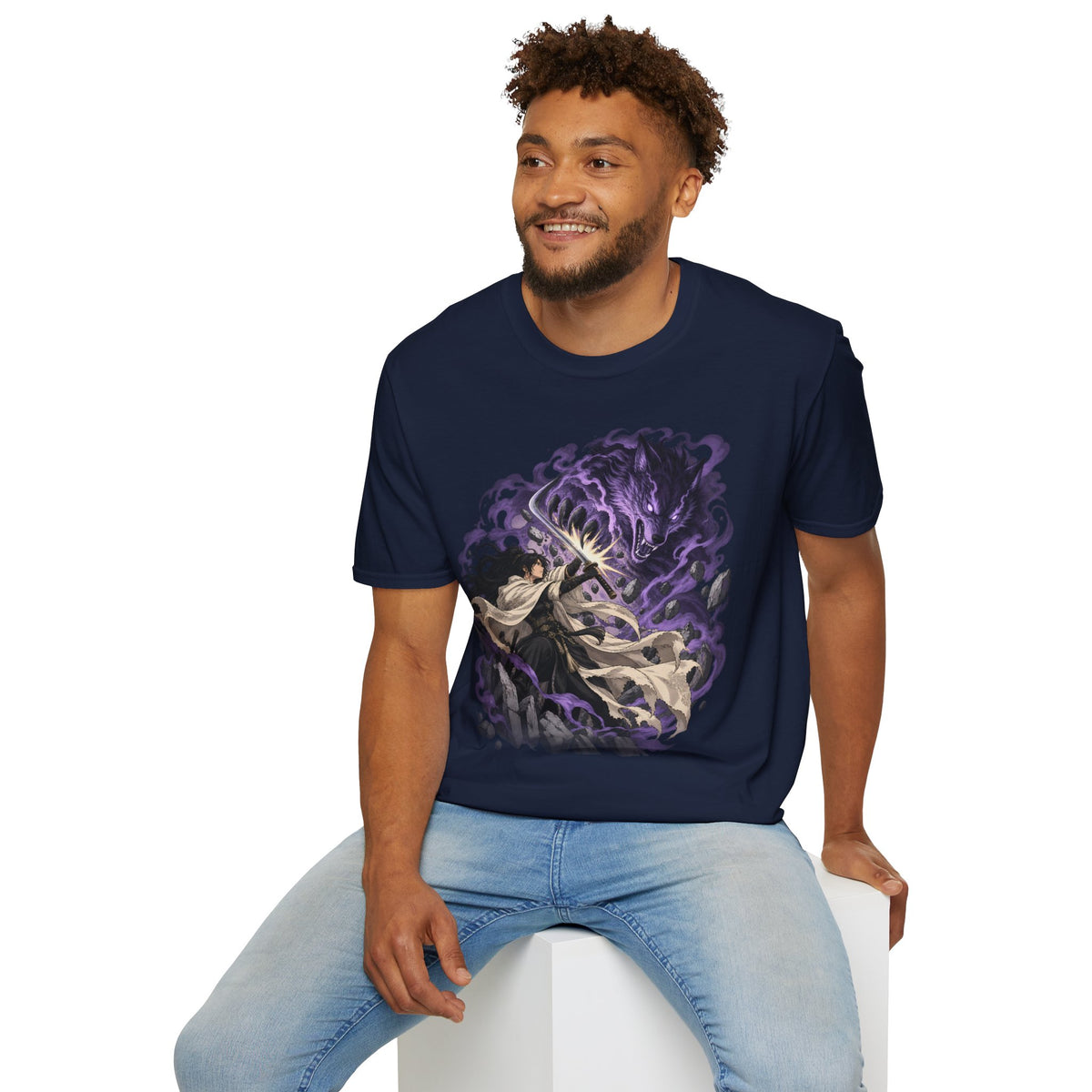Trial of the Wolf | Samurai Anime Storm Warrior T-Shirt