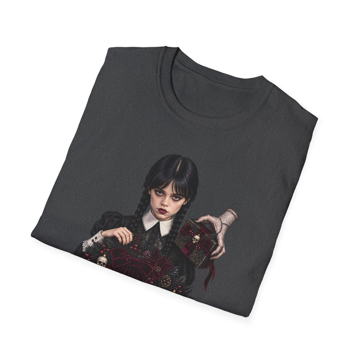 Wednesday Addams | Gothic Chrismtas Portrait T-Shirt