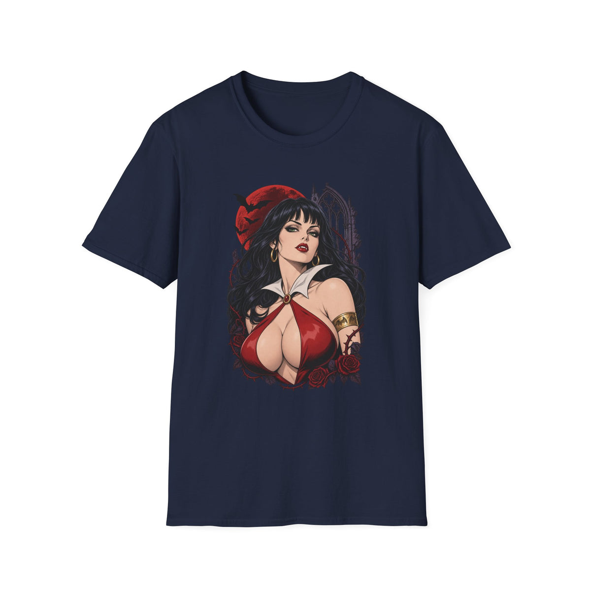 Vampirella | Sexy Halloween Vampire Pin Up Girl Sorceress Graphic T-Shirt
