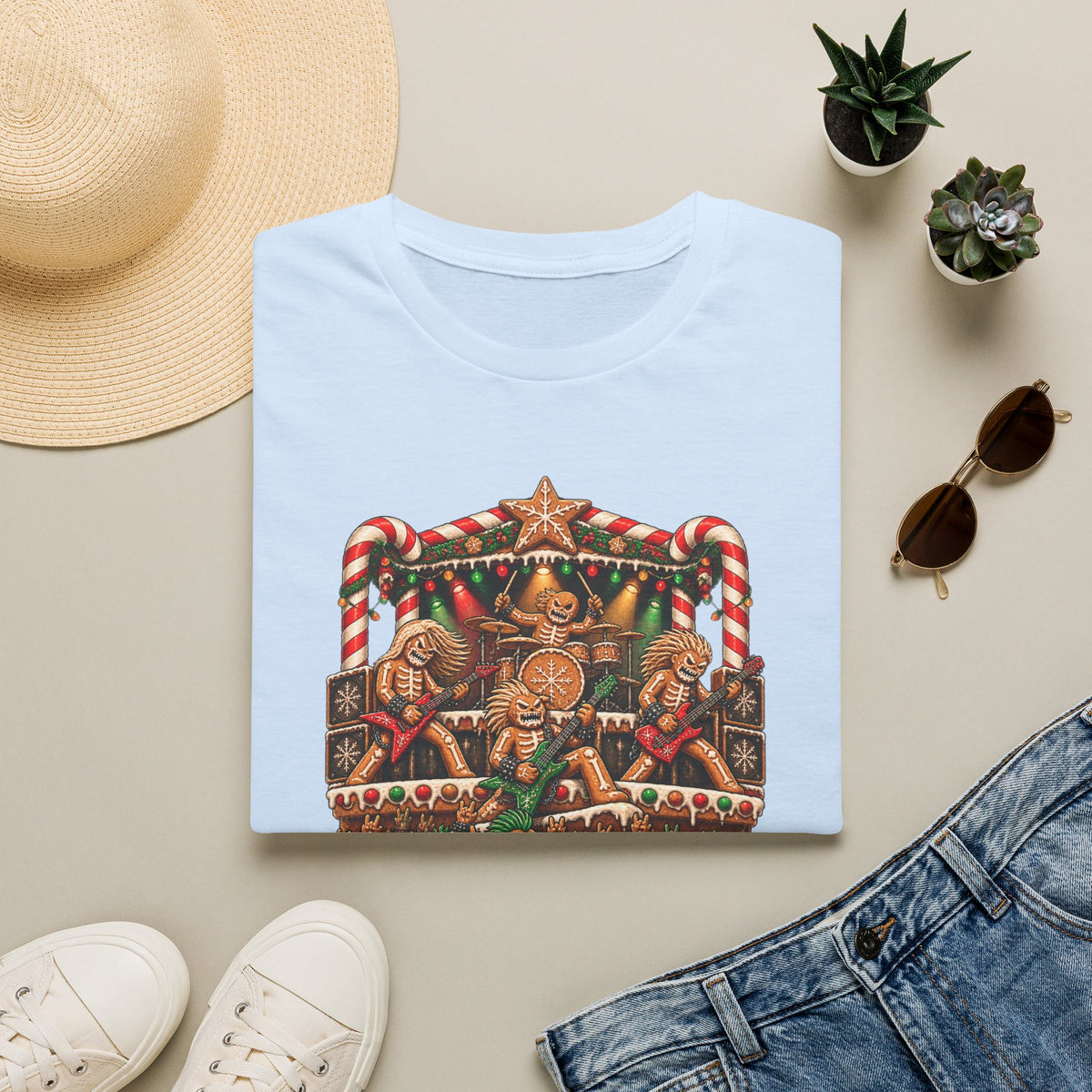 Gingerbread Headbangers | Christmas T-Shirt