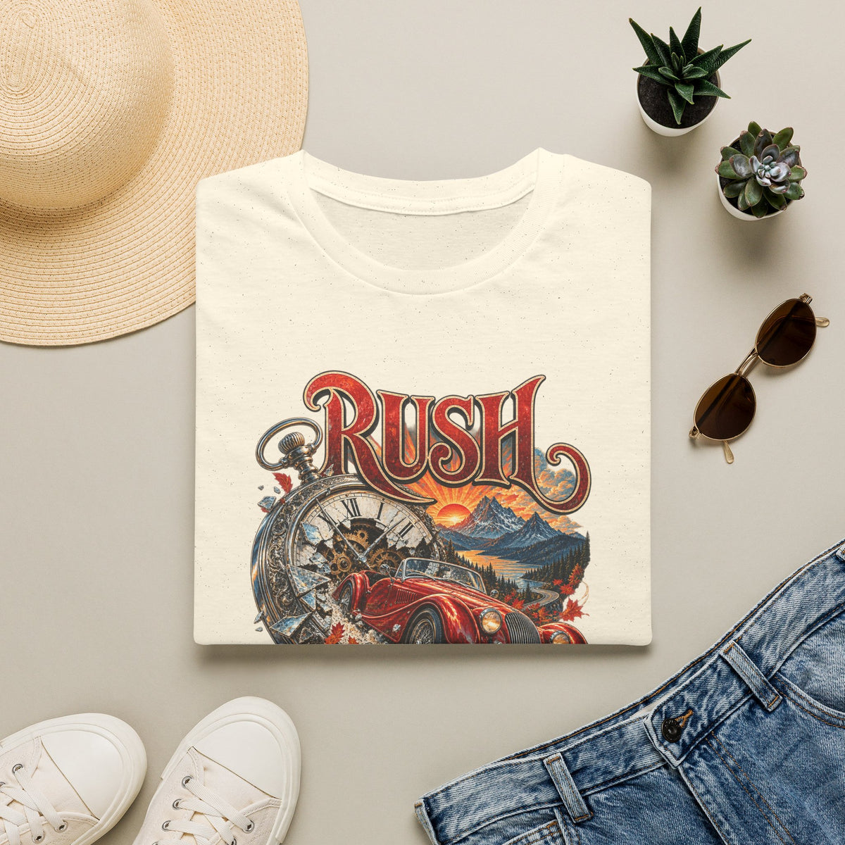 Rush | Prog Band | Red Barchetta | Graphic T-Shirt