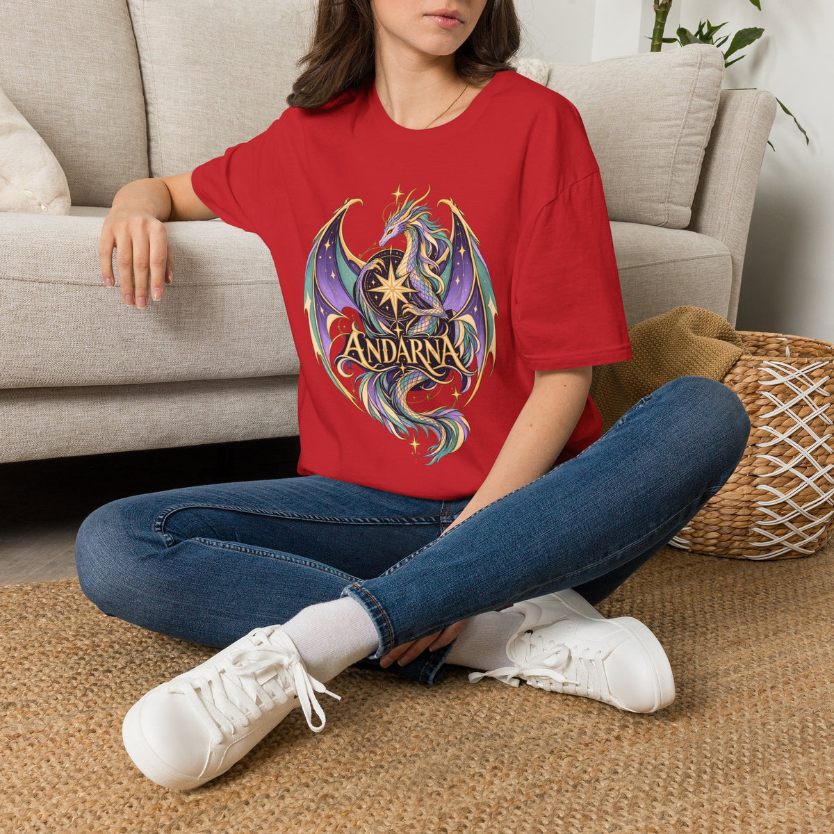 Andarna | Onyx Storm Dragon Graphic T-Shirt | Book Inspired