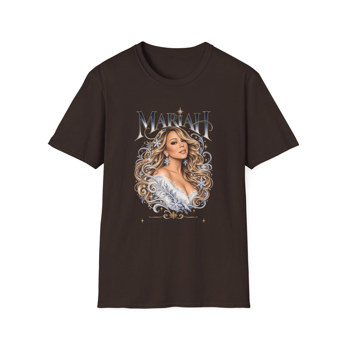 Mariah Carey Portrait T-Shirt | Classic Diva Holiday Pop Tee
