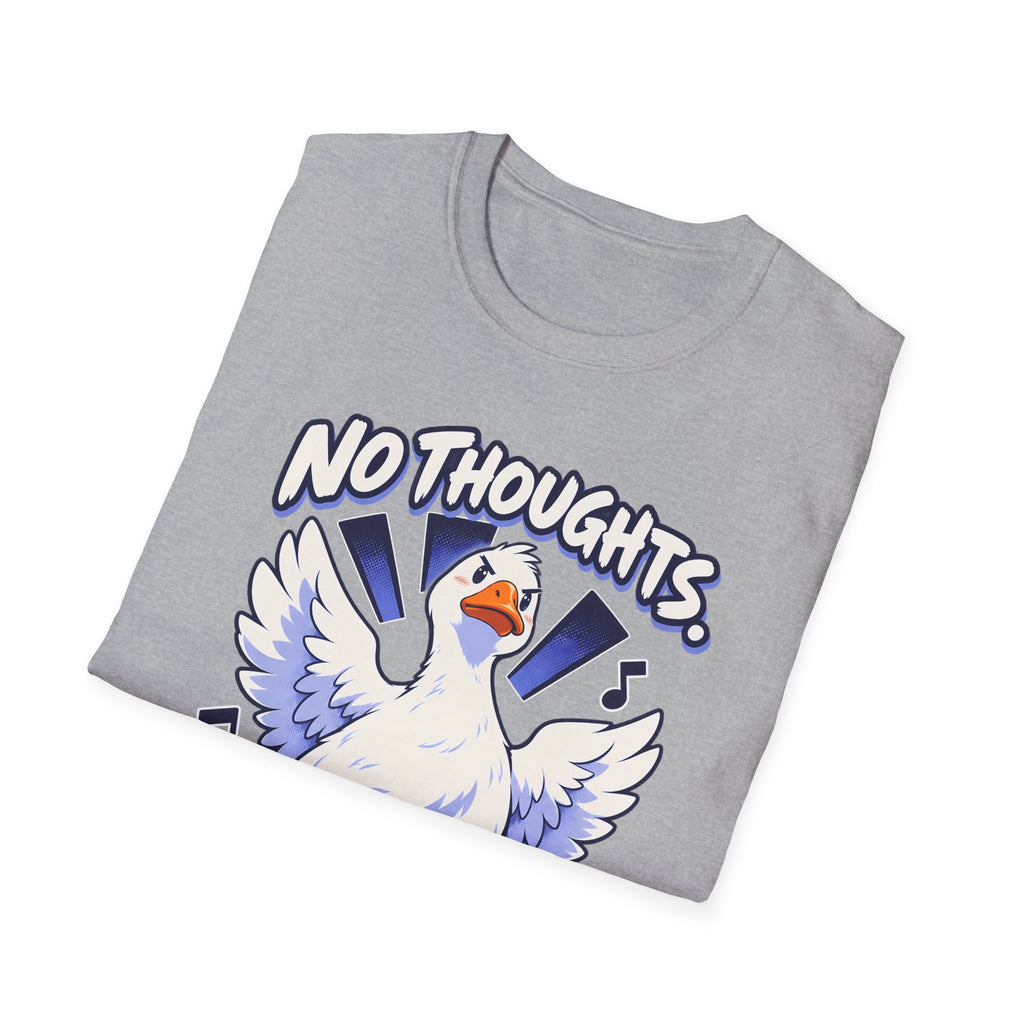 Cute Goose | No Thoughts, Just Boss Music T Shirt