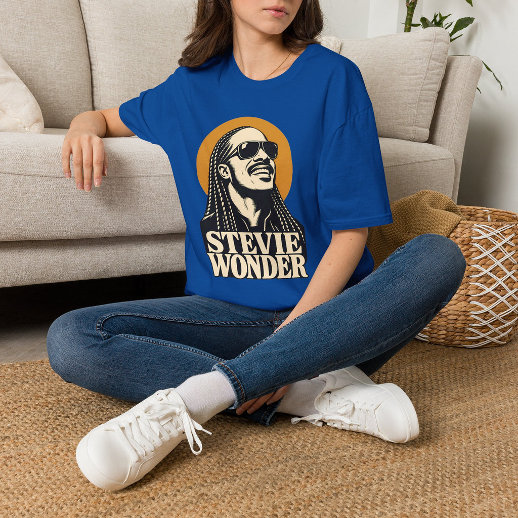 Stevie Wonder Graphic T-Shirt - Retro Soul Music Tee
