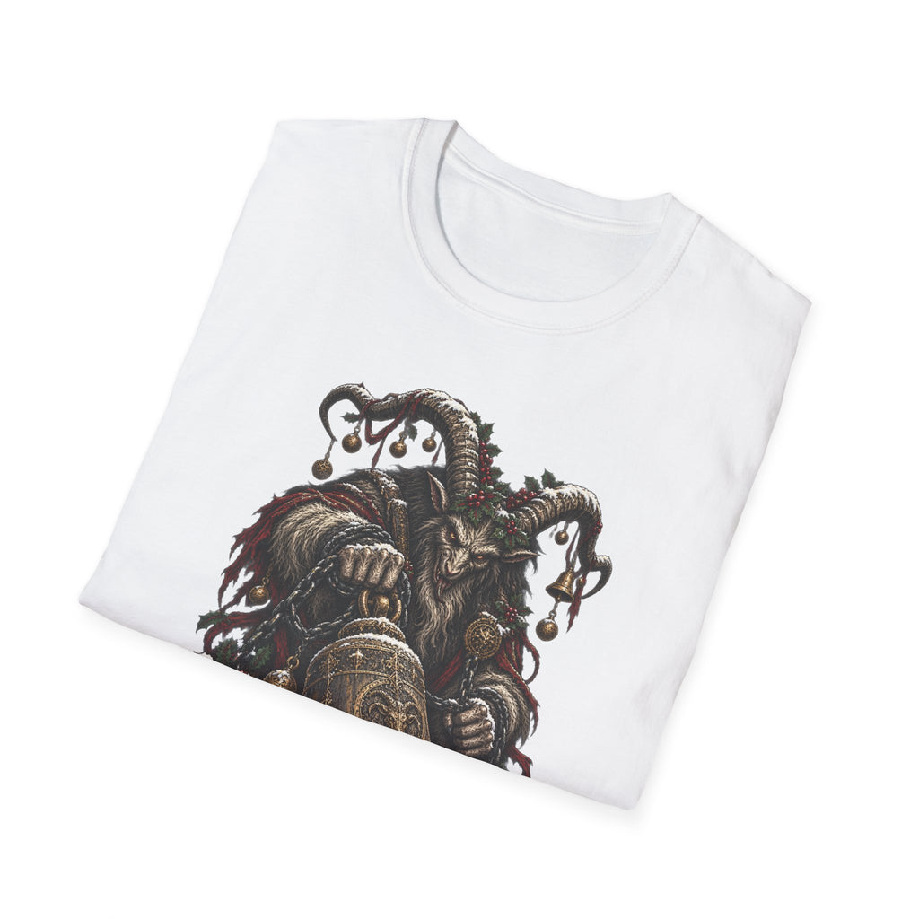 Krampus with Bell | Dark Christmas Demon T-Shirt