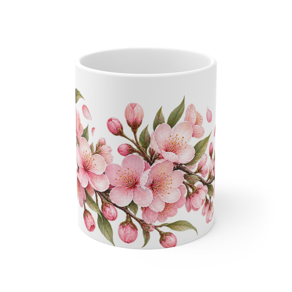 Pastel Pink Cherry Blossom Mug | Sakura Floral Design
