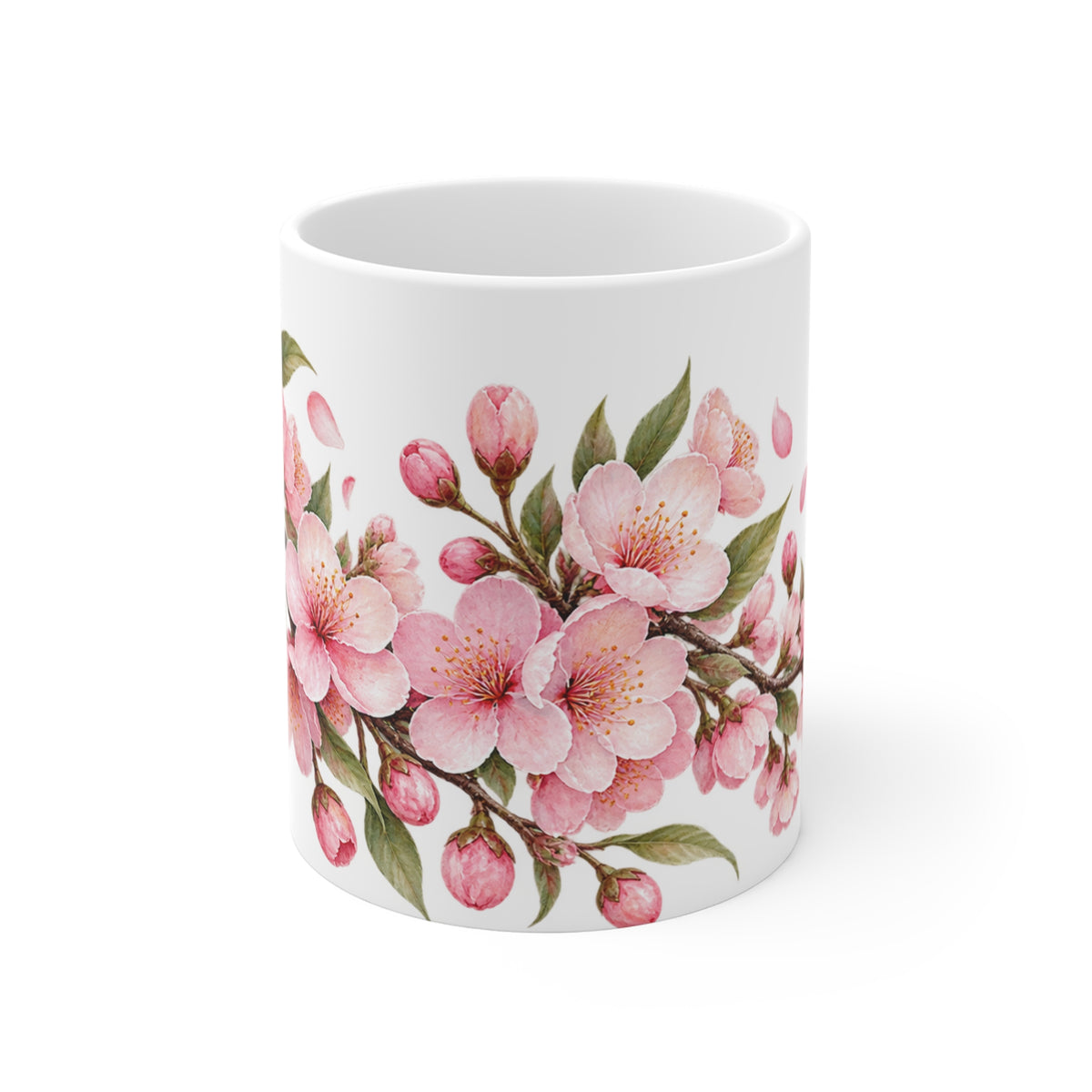 Pastel Pink Cherry Blossom Mug | Sakura Floral Design