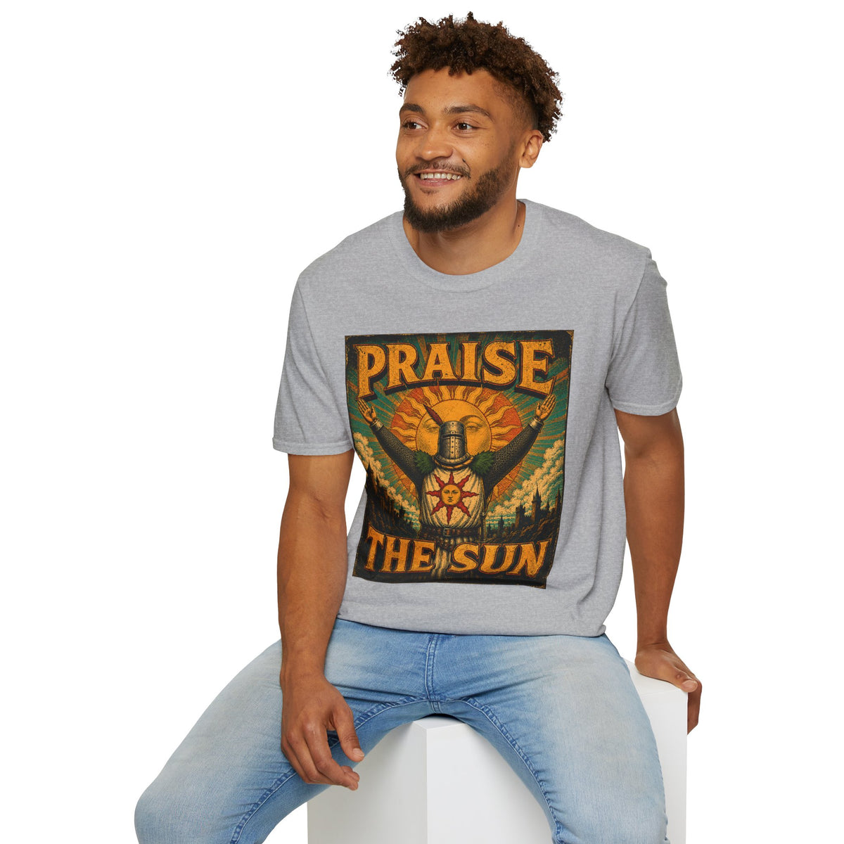 Praise the Sun T-Shirt — Dark Souls-Inspired Gaming Tee