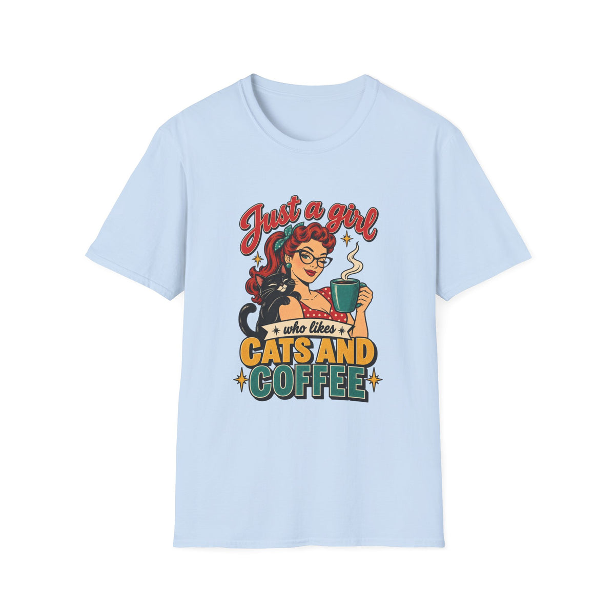 Just a Girl Who Likes Cats and Coffee Tee