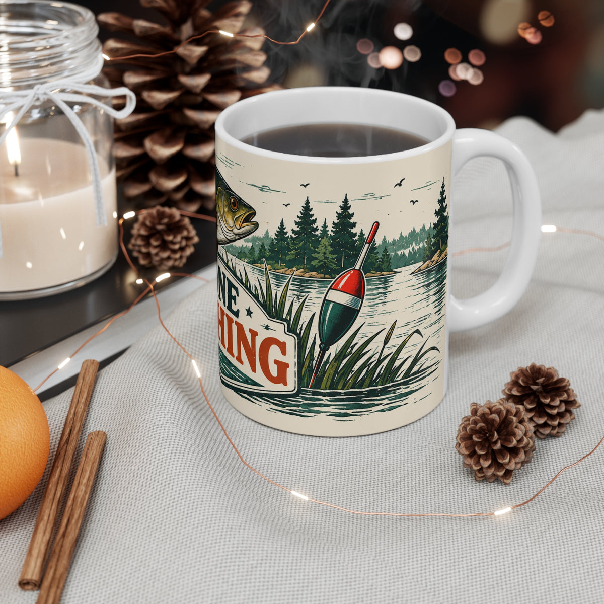 Gone Fishing | Fishing Hobby Coffee Mug Gift (11oz)