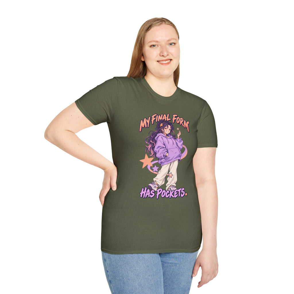 My Final Form Has Pockets | Cute Anime Girl Graphic Tee