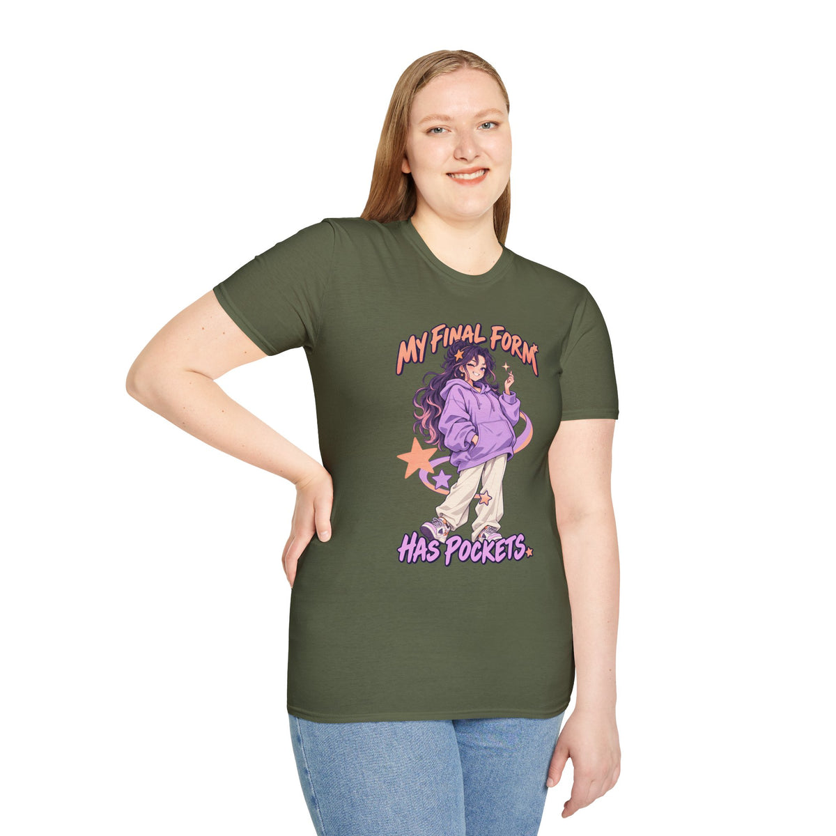 My Final Form Has Pockets | Cute Anime Girl Graphic Tee