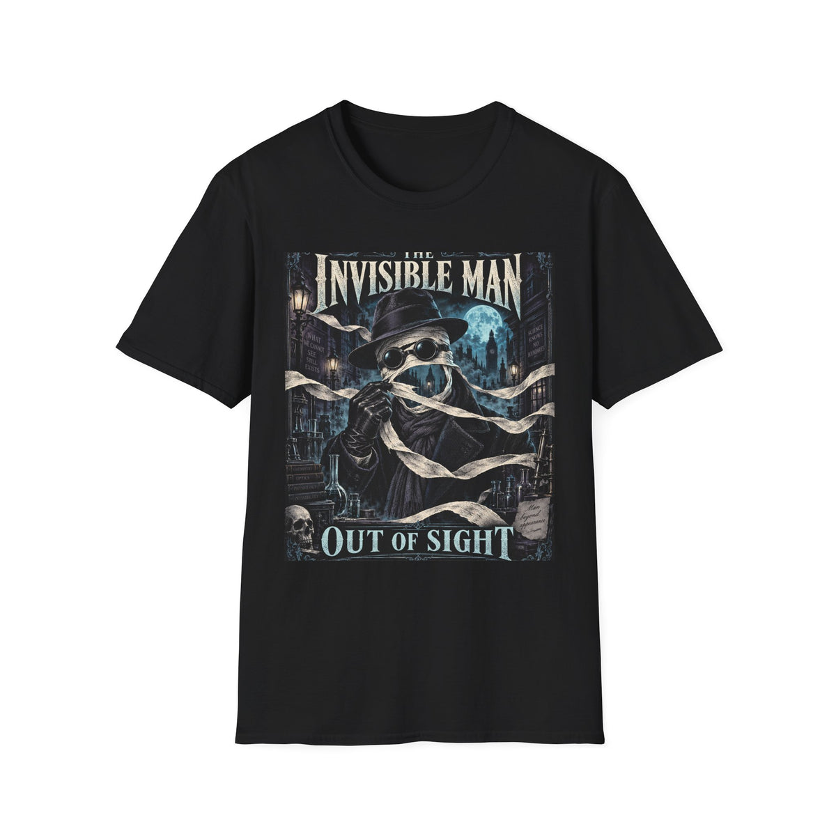 Invisible Man Graphic T-Shirt — Vintage Horror Novel Design